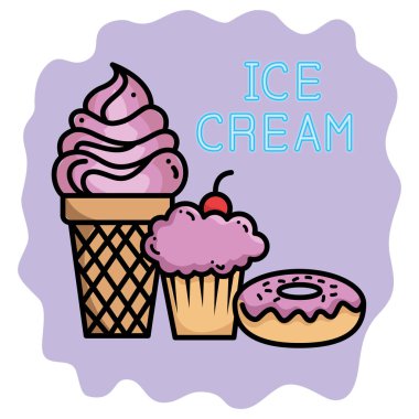 tatlı ürünleri Icons set