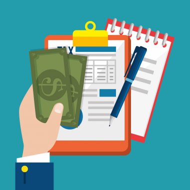 GST zaman öğeleri Icons set