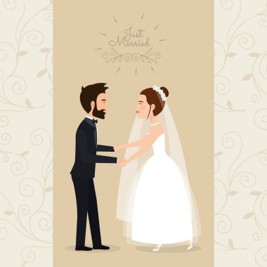 Sadece evli çift romantik resmi