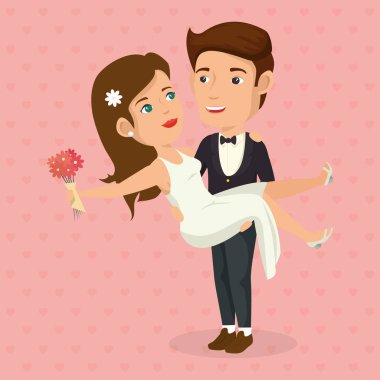 Sadece evli çift romantik resmi