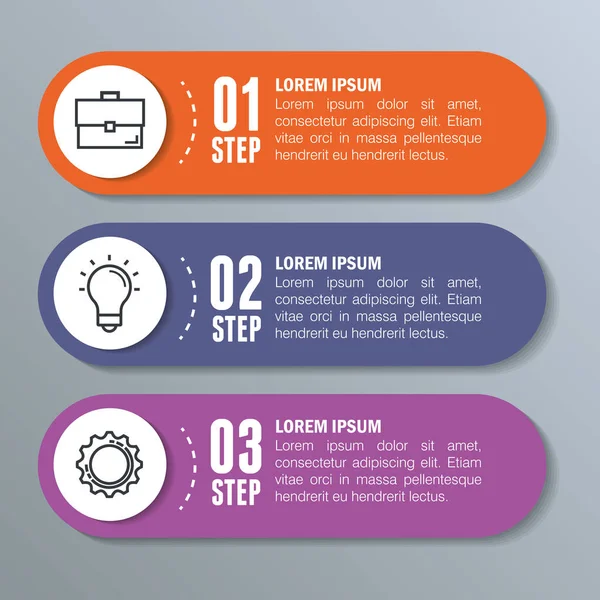 Infographic istatistik iş öğeleri ile — Stok Vektör