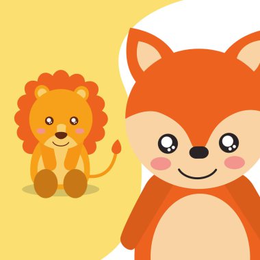 Sevimli hayvan çizgi filmi