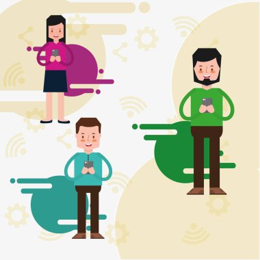 insanların karakterleri ile smartphone