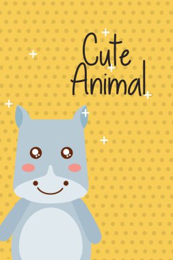 Sevimli hayvan çizgi filmi