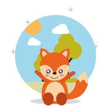 Sevimli hayvan çizgi filmi