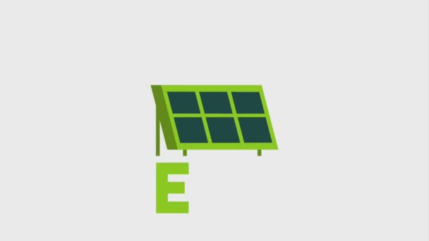 Energía ecológica renovable — Vídeo de stock