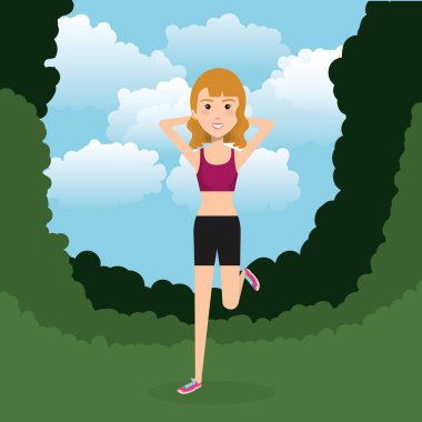 Kadın alanında egzersiz