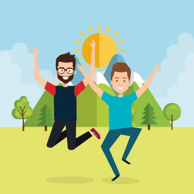 insanlar alanında kutluyor