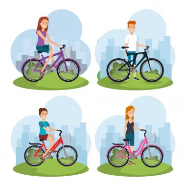 insanlar Bisiklet sağlıklı yaşam tarzı 