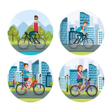 insanlar Bisiklet sağlıklı yaşam tarzı 