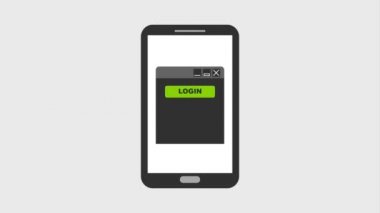 Siber güvenlik veri animasyon hd