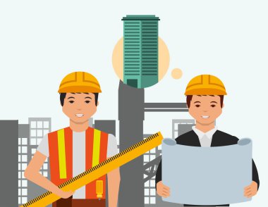 İnşaat insanlar araçları