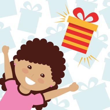 çocuklar hediye kutusu görüntü