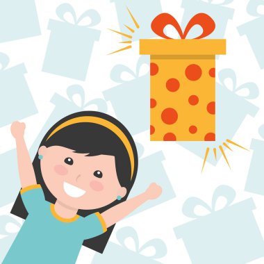 çocuklar hediye kutusu görüntü