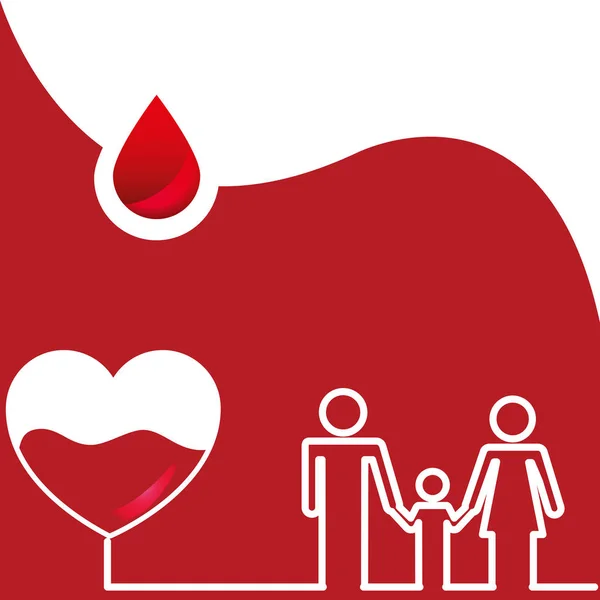 Giorno della donazione di sangue — Vettoriale Stock