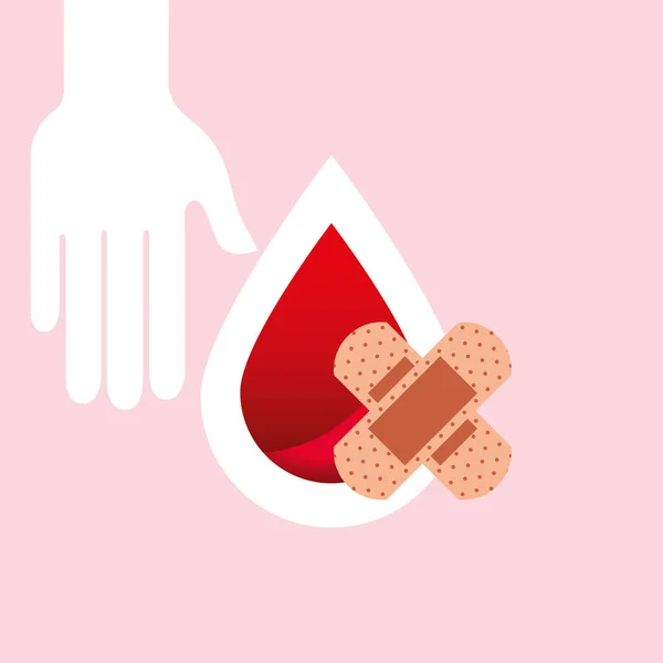 Día de donación de sangre — Vector de stock