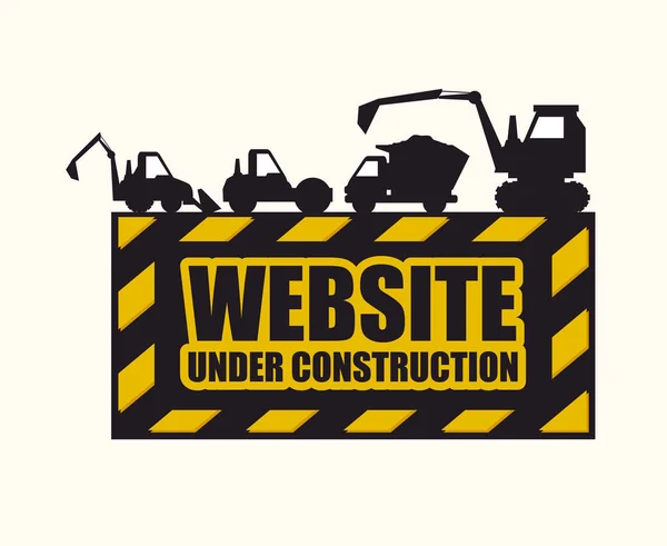 Under construction design. — Stock Vector