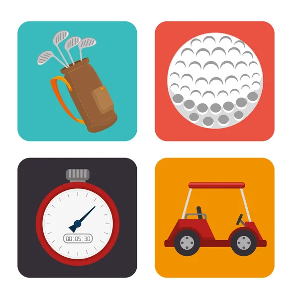 Golfe design desportivo —  Vetores de Stock