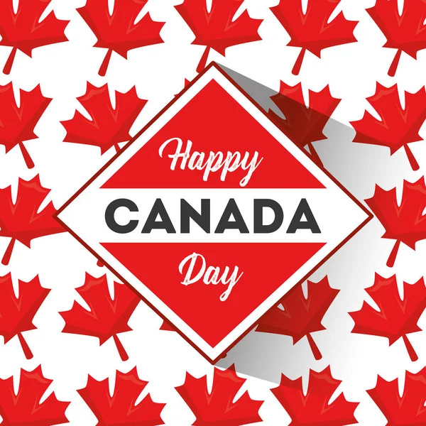 快乐的加拿大日 — 图库矢量图片
