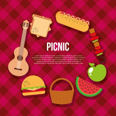 Piknik parti sahne simgesi
