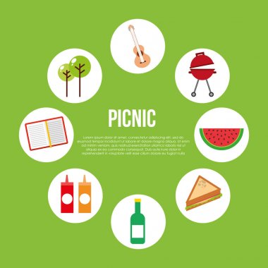 Piknik parti sahne simgesi