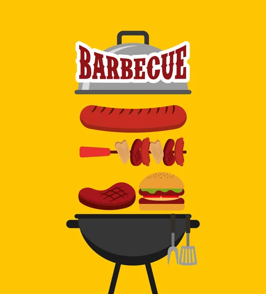 Barbecue fest konceptet ikoner — Stock vektor