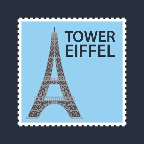 Berühmte denkmäler frankreich — Stockvektor