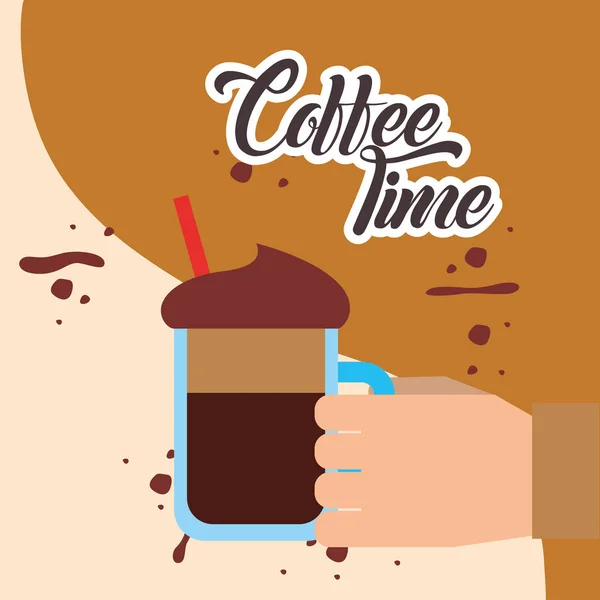 咖啡时间卡 — 图库矢量图片
