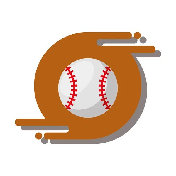 Ballon de baseball équipement récréatif — Image vectorielle