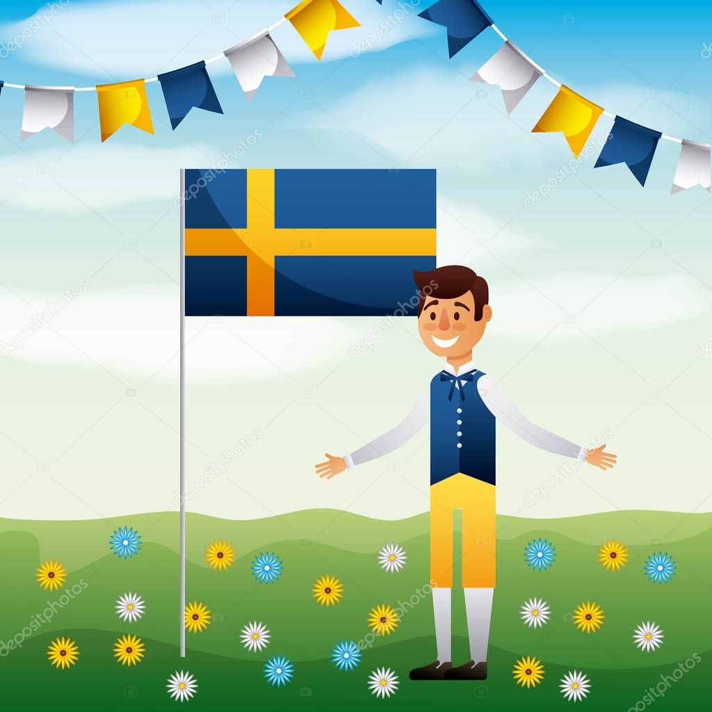 midsummer swedish celebration