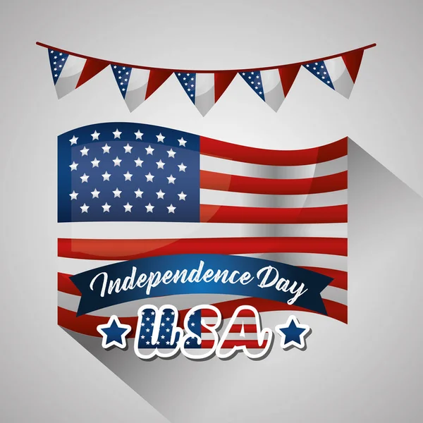独立日快乐美国 — 图库矢量图片