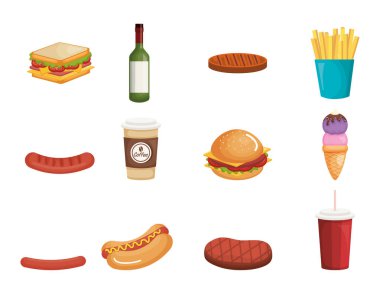 Piknik parti ürünler ayarla