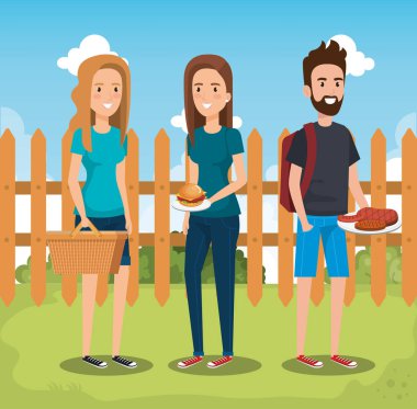 Gençler piknik günü sahnede