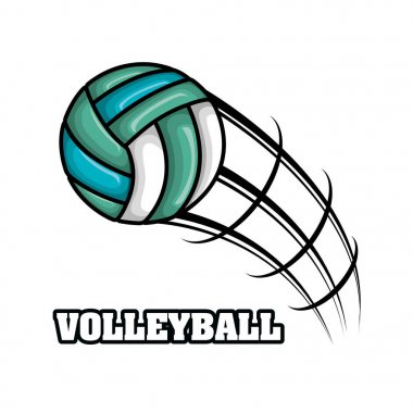Voleybol spor top amblemi
