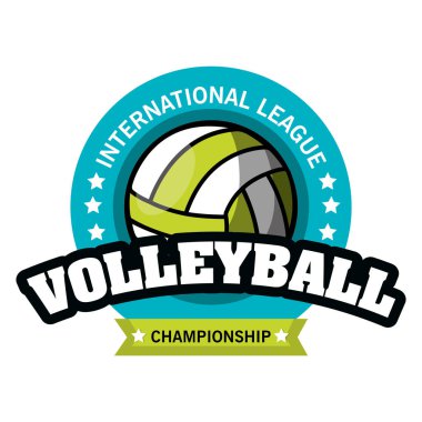 Voleybol spor top amblemi