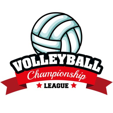 Voleybol spor top amblemi