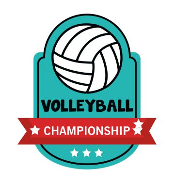 Voleybol spor top amblemi