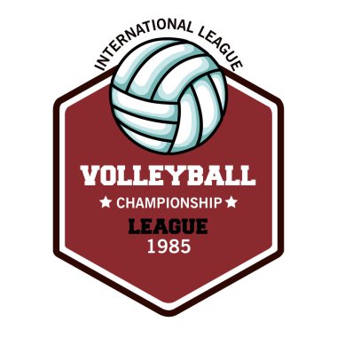 Voleybol spor top amblemi