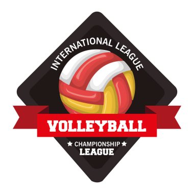 Voleybol spor top amblemi