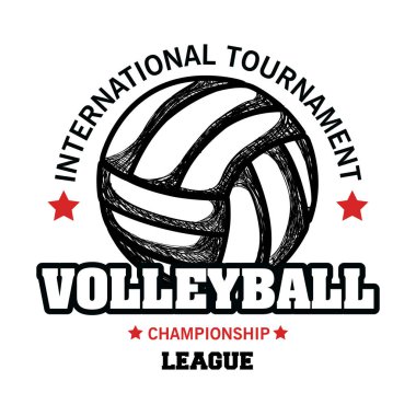 Voleybol spor top amblemi