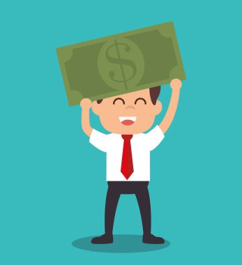 büyüme simgesi olan başarılı iş adamı