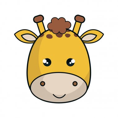 sevimli zürafa doldurulmuş simgesi