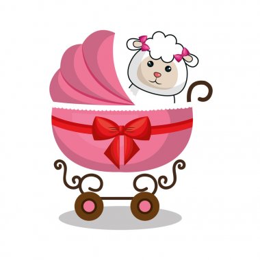 şirin oyuncak bebekle sepeti