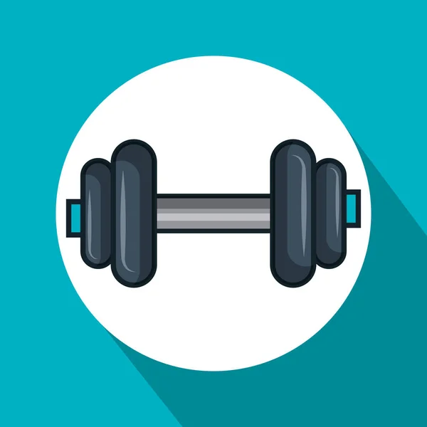 Ikone beim Gewichtheben — Stockvektor