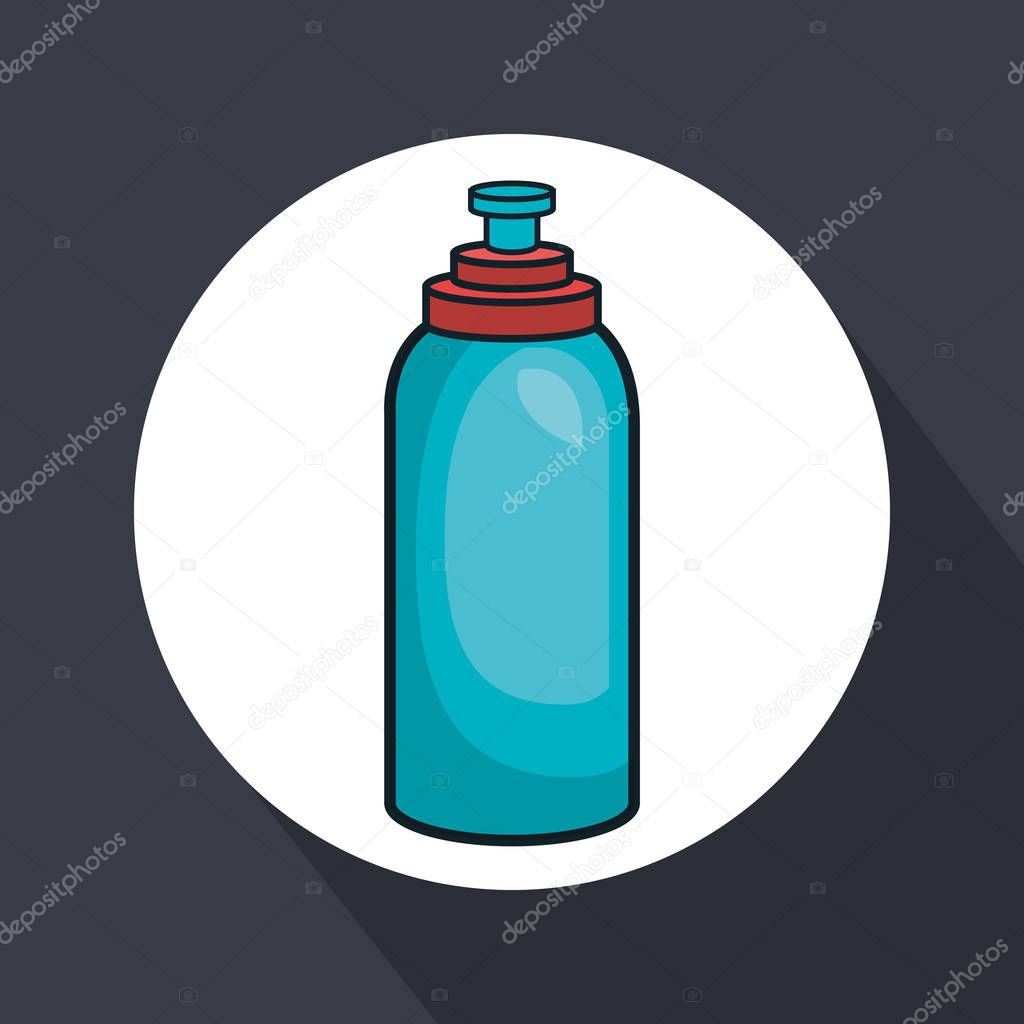 water bottle gym isolated icon