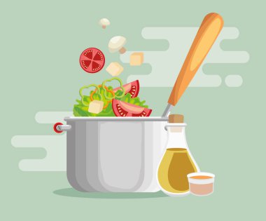 taze ve organik sebze ile mutfak ot