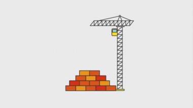 İnşaat Web sitesi animasyon altında hd