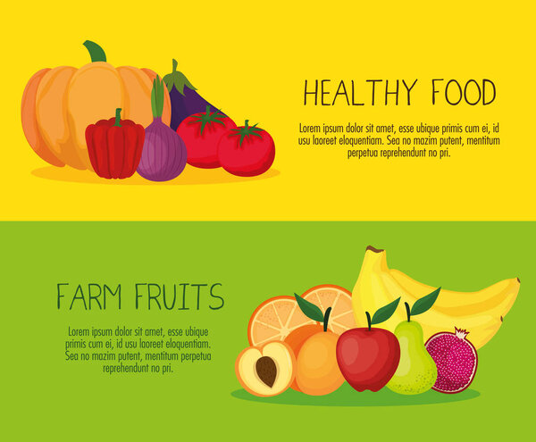 свежие овощи и фрукты
