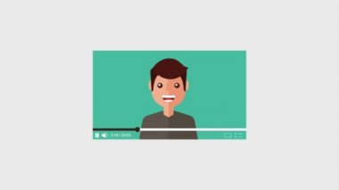 gülümseyen adam blogger etki unsuru yapmak video