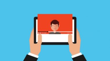 tablet bilgisayar ve etki unsuru video holding eller eller gibi